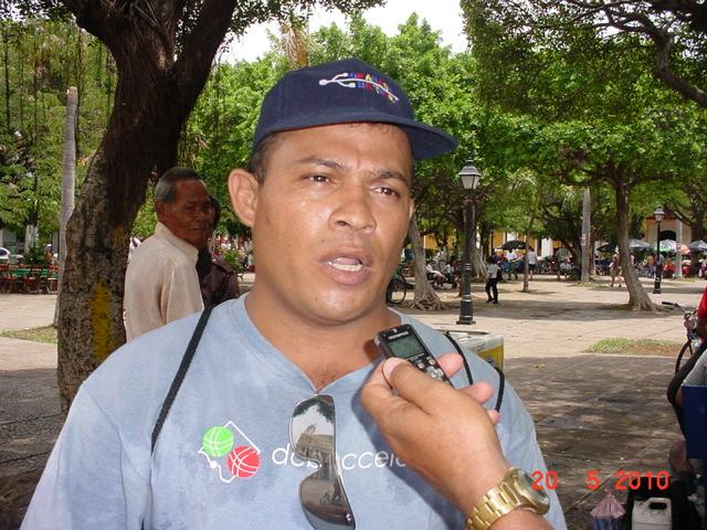 Nagel Obando, dirigente comunitario de La Sabaneta